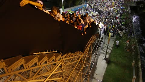 Unstable staircase at Maracana World Cup Stadium