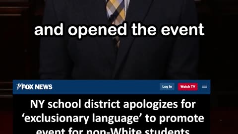 New York School District Promoted Event that Excluded White Students