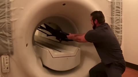 This is why metal is not allowed during an MRI