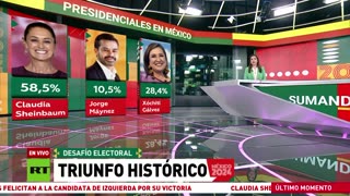 Claudia Sheinbaum gana las elecciones presidenciales de México con alrededor del 58 % de los votos