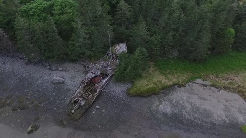 Nova Scotia Shipwreck Captured by Drone