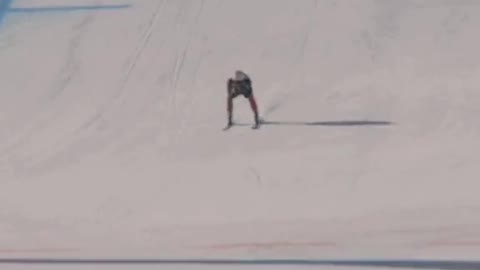 You can appreciate the performance of this player in the most dangerous downhill skiing competition