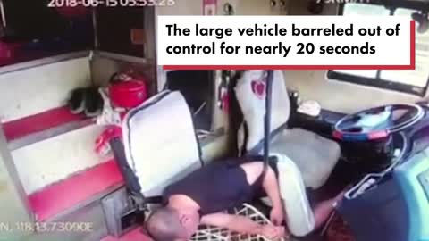 Bus Driver Has Stroke While Driving — Passengers Make Heroic Save!