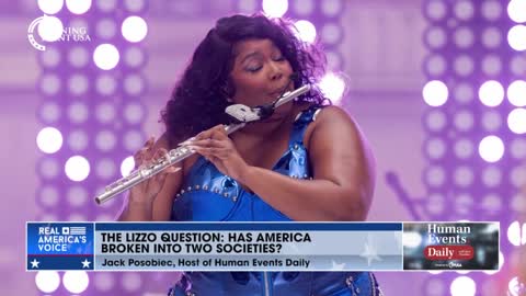 Jack Posobiec analyzes the two reactions in America to Lizzo playing James Madison’s 200-year-old flute while twerking in a skimpy outfit on stage