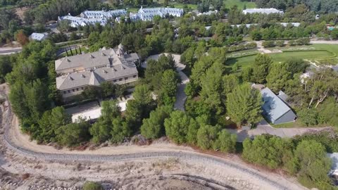 Drone footage shows Church of Scientology's secretive "Gold Base" HQ