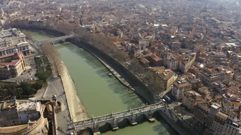 Aerial View Of Rome