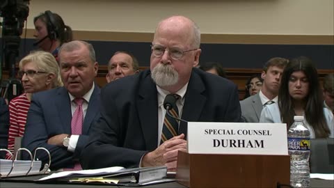 John Durham takes question about reputation.