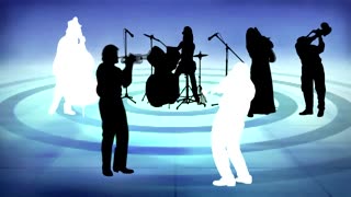 Swing Music Glen Miller Style Silhouette Musicians