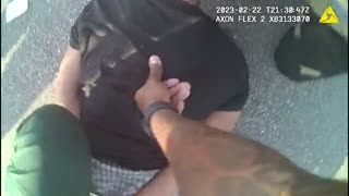 Bodycam has just been released showing the arrest of the man accused of fatally shooting 3