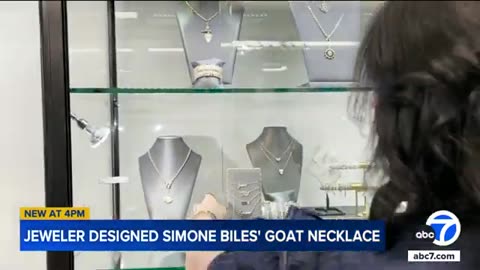 Here's the story behind Simone's iconic GOAT necklace