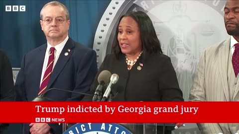 #BBC NEWS DONALD Trump and 18 others charged in Georgia election inquiry