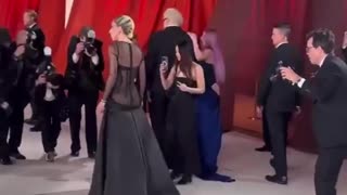 Lady Gaga Looks Appalled After She Gets an Ass Pat at Oscars While Wearing Ass-less Dress