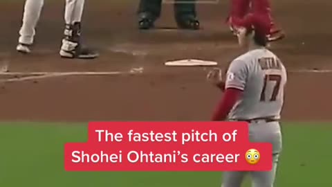 🎶Shohei Ohtani just threw the fastest pitch of his career💥