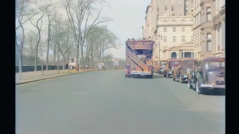 New York 30's in color [60fps,Remastered] w_sound design added