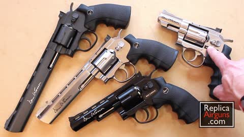 ASG Dan Wesson 2.5 inch Silver & 4 inch Black CO2 BB Revolver Review