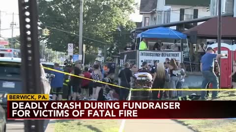 1 dead, 17 hurt in crash during fundraiser for fire victims