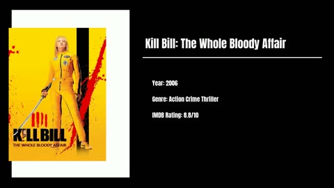 Best Movies To Watch #14 - Kill Bill: The Whole Bloody Affair