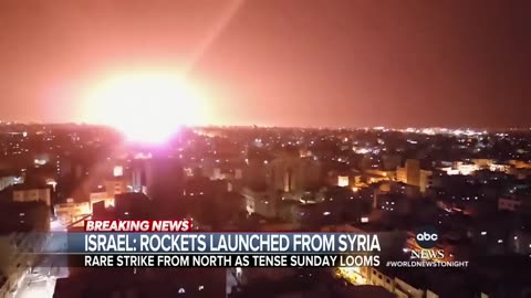 israel : Rockets launched from Syria....