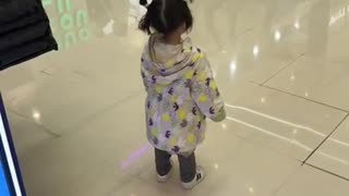 Shopping at a mall in China.