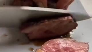 chimichurri sauce on smoked meat