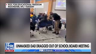 WATCH: Unmasked Dad Violently Removed from New York School Board Meeting