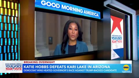 Democrat Katie Hobbs projected to win Arizona governor’s race l GMA