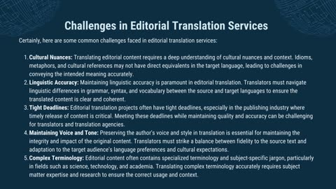 Editorial Translation Services: Bridging Language Barriers in Publishing