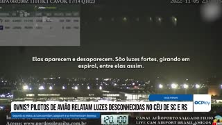 OVNIs? Pilotos de avião relatam luzes desconhecidas no céu de SC e RS