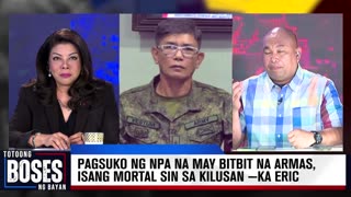 Pagsuko ng rebelde na may bitbit na armas, mortal sin sa kilusan —Ka Eric