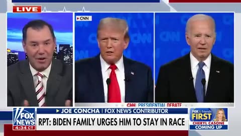 If you support Donald Trump, you 'absolutely' want Biden to stay in the race- Concha Fox News