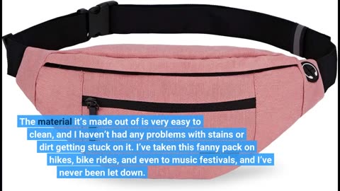Customer Feedback: Large Fanny Pack for Women Men - Syican Waist bag with 4-Zipper Pockets, Gif...