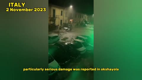 Incredible Footage of Devastating Flood in Flaronsa Prato! Italy alluvione Maltempo