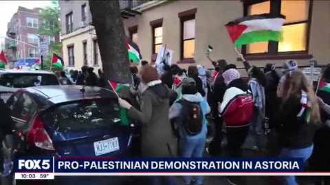 Pro-Palestinian protesters flood streets in Queens LiveNOW from FOX