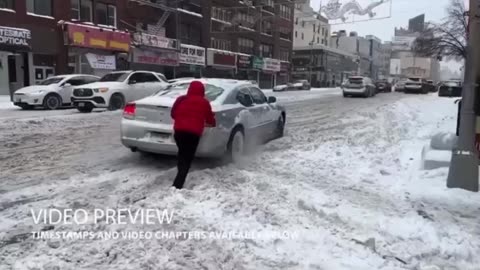 Big Snowstorm Hits Newyork City🇺🇸 Midtown| Central Park| China town|