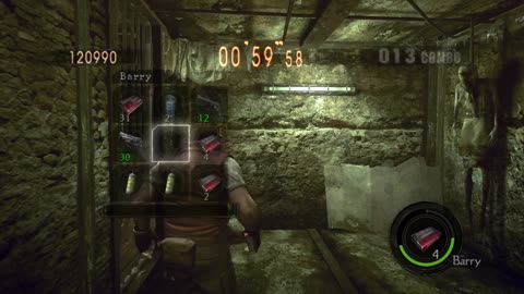PS4 Resident Evil 5 Mercenaries United Solo Prison Barry 150 kills