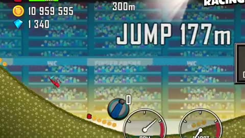 Hill climb racing game flying game video