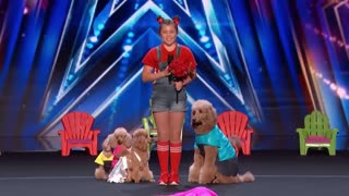 Amazing Veranica and Her Talented Dogs Perform to "Butter" by BTS | AGT 2022