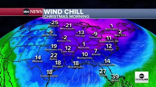 Blizzards, freezing temperatures impact most of the country ahead of the holidays