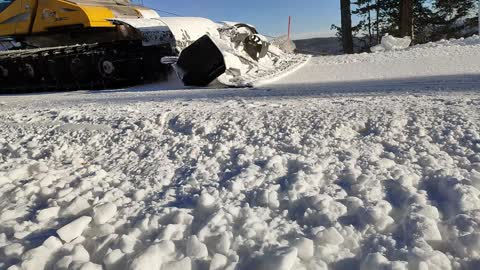 snowcat in a ski resort