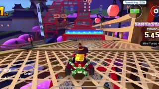 Mario Kart Tour - Crimson Hop Rod Kart Gameplay (Ninja Tour)