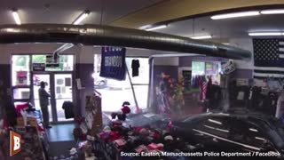 Trump Store Slammed! Watch Driver Plow Through Pro-Trump Store