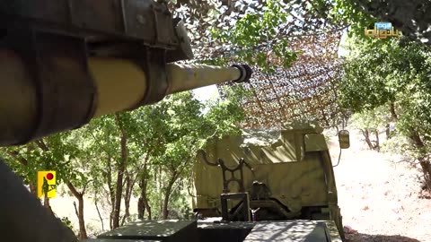 Scenes of Hezbollah's mobile field gun shown for the first time