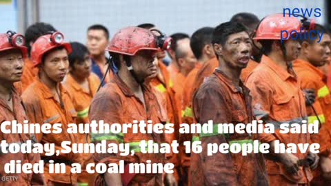 Carbon monoxide kills 16 miners in China