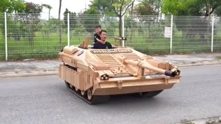 A Tank Made Of Wood!