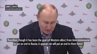 Putin Warns Western Elites