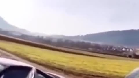 Horrifying! - Plane crashes into car...