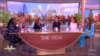 Behar and Maddow are discussing if President Trump would yank "The View" and MSNBC show off the air.