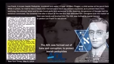 ADL WAS FORMED TO PROTECT THE KHAZARIAN (Jew/Zionist) SATANISTS