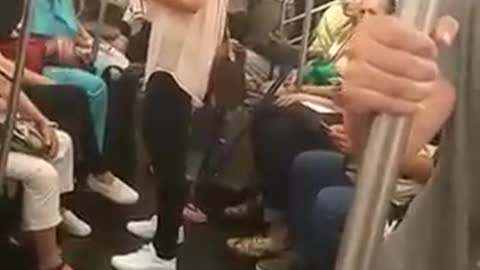Man Touches Himself on Train and Gets Kicked Off By Female Passenger