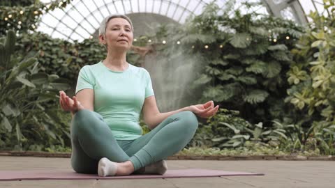 Woman Practicing Yoga